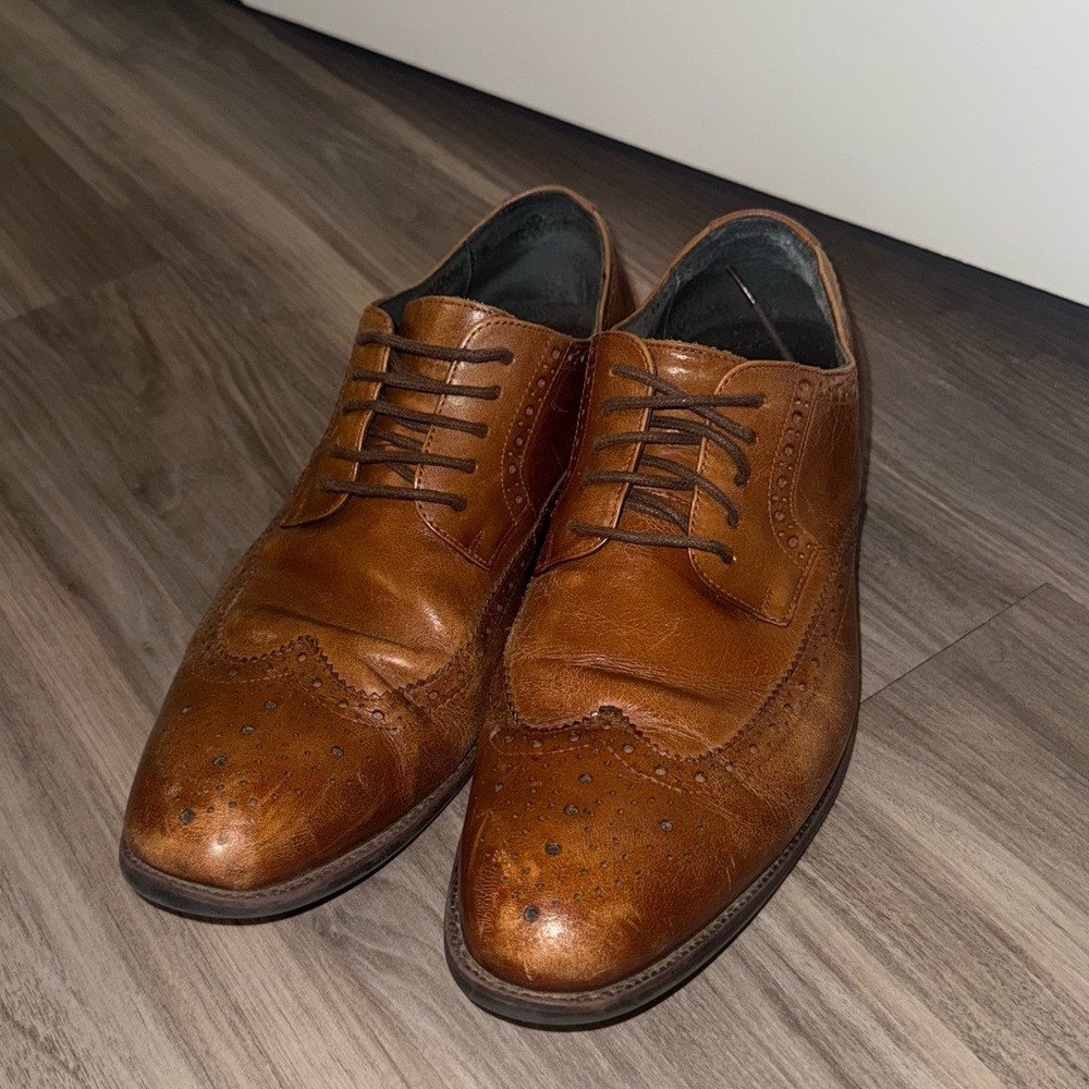 Stacy Adams Leather Wingtip Men's Oxfords
